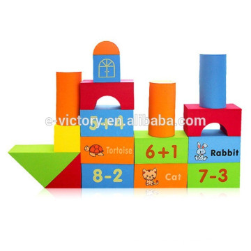 74pcs infantil color bloques de construcción de juguete barato